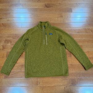 Patagonia Men’s Gold Brown Long Sleeve 1/4 Zip Better Sweater Pullover Jacket M